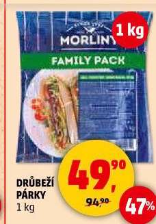 Párky drůbeží Morliny