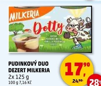 Pudinkový Duo dezert Dotty Milkeria