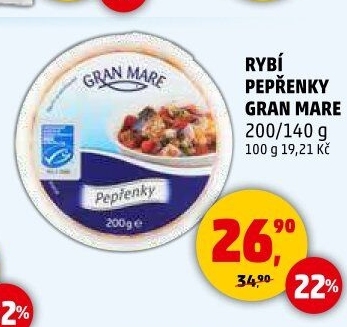 Rybí pepřenky Gran Mare