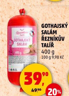 Salám Gothaj Řezníkův talíř