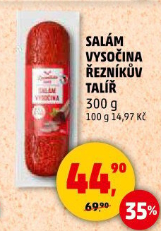 Salám Vysočina Řezníkův talíř