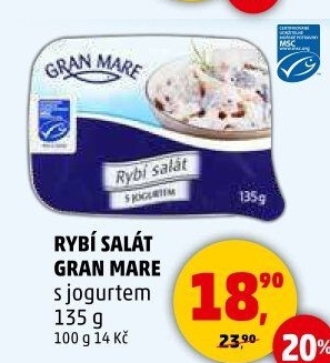 Salát rybí s jogurtem Gran Mare