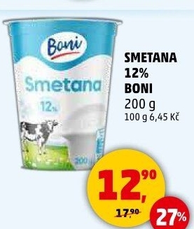 Smetana 12% Boni