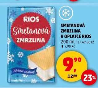 Smetanová zmrzlina Rios