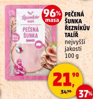 Šunka pečená nejvyšší jakosti Řezníkův talíř