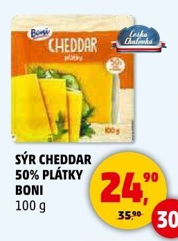 Sýr Cheddar 50% Boni