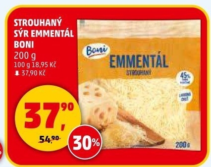 Sýr Ementál strouhaný Boni