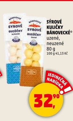 Sýrové kuličky Bánovecké Milsy