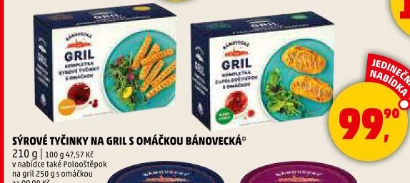 Sýrové tyčinky na gril Bánovecký Milsy
