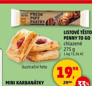 Těsto listové Penny To Go