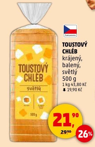 Toustový chléb Karlova Koruna