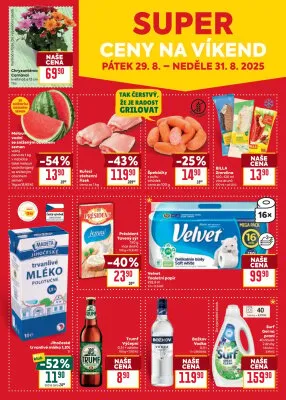 akční leták BILLA 27.8.2025-2.9.2025