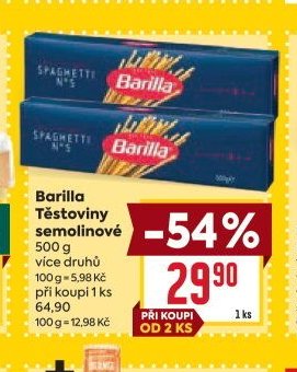 Barilla Těstoviny semolinové, 500 g