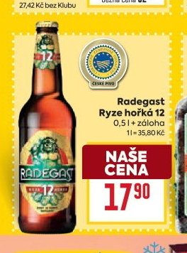Radegast Ryze hořká 12, 0,5 l