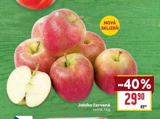 Jablko červené volné
