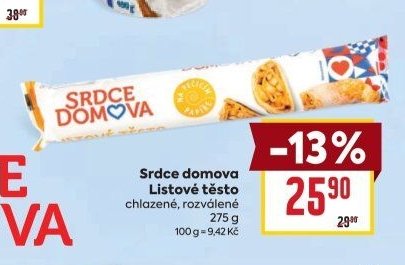 Srdce domova Listové těsto 275 g
