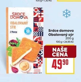 Srdce domova Obalovaný sýr 200 g