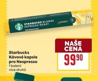Starbucks Kávové kapsle pro Nespresso