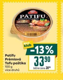 Patifu Prémiová Tofu paštika