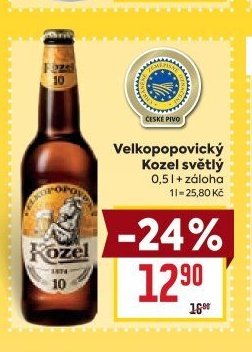 Velkopopovický Kozel světlý