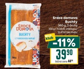 Buchty s náplní Srdce Domova