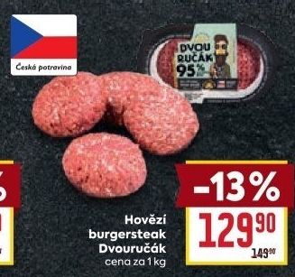 Hovězí burger dvouručák Láďa Grileman Kostelecké uzeniny