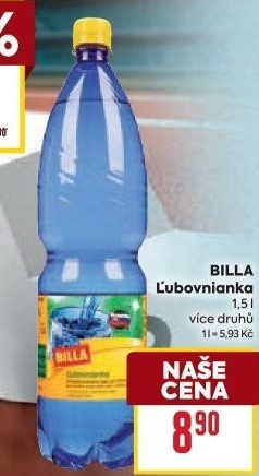 Minerální voda Lubovnianka Billa