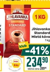 Mletá káva Standard Jihlavanka
