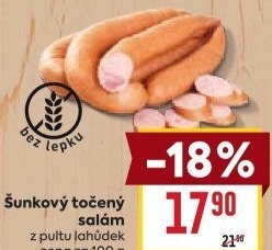 Salám šunkový točený