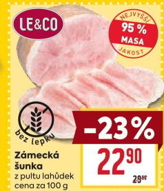 Šunka Zámecká nejvyšší jakosti LE&