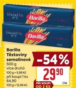 Těstoviny semolinové Barilla