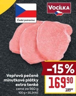 Vepřová pečeně bez kosti Vocílka