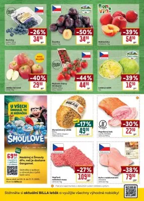 akční leták BILLA 27.8.2025-2.9.2025