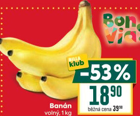 Banány Billa Bonvia