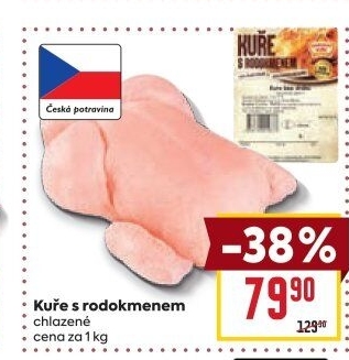 Kuře s rodokmenem Vodňanské kuře