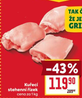 Kuřecí stehenní řízky