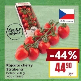 Rajčata cherry keříková Čerstvě utrženo