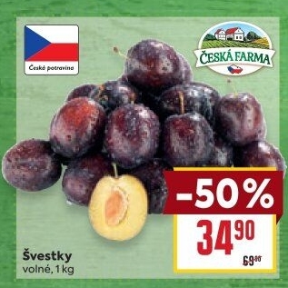 Švestky Česká farma