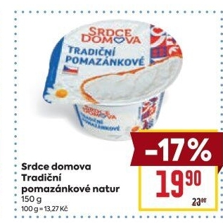 Tradiční pomazánkové Srdce Domova