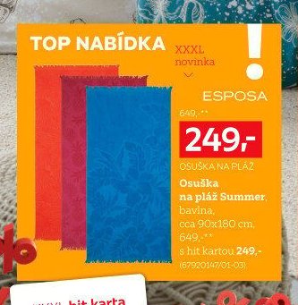 Osuška na pláž Summer