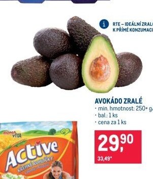 Avokádo zralé