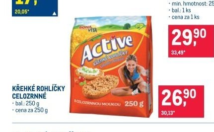 Křehké rohlíčky Active