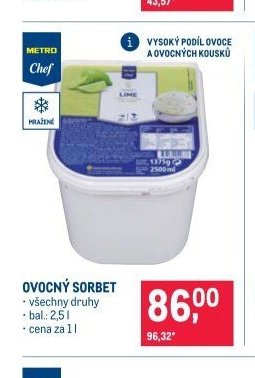 OVOCNÝ SORBET