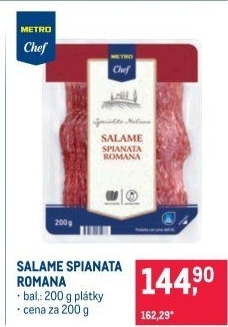 Salám Spianata romana Metro Chef
