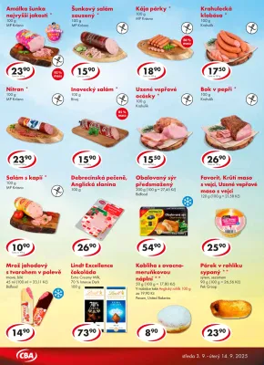 akční leták CBA 3.9.2025-14.9.2025