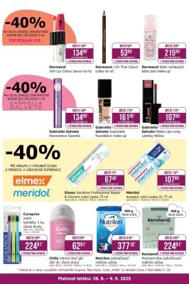 akční leták Teta drogerie 28.8.2025-9.9.2025