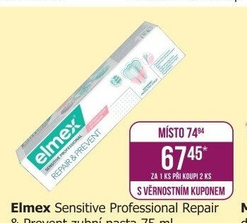 Elmex Sensitive Professional Repair & Prevent zubní pasta 75 ml