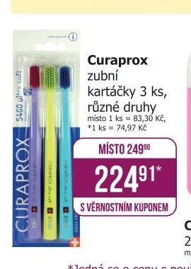 Curaprox zubní kartáčky 3 ks, různé druhy
