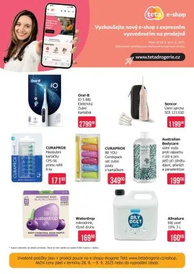 akční leták Teta drogerie 28.8.2025-9.9.2025
