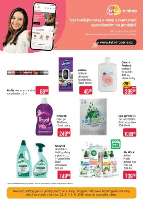 akční leták Teta drogerie 28.8.2025-9.9.2025